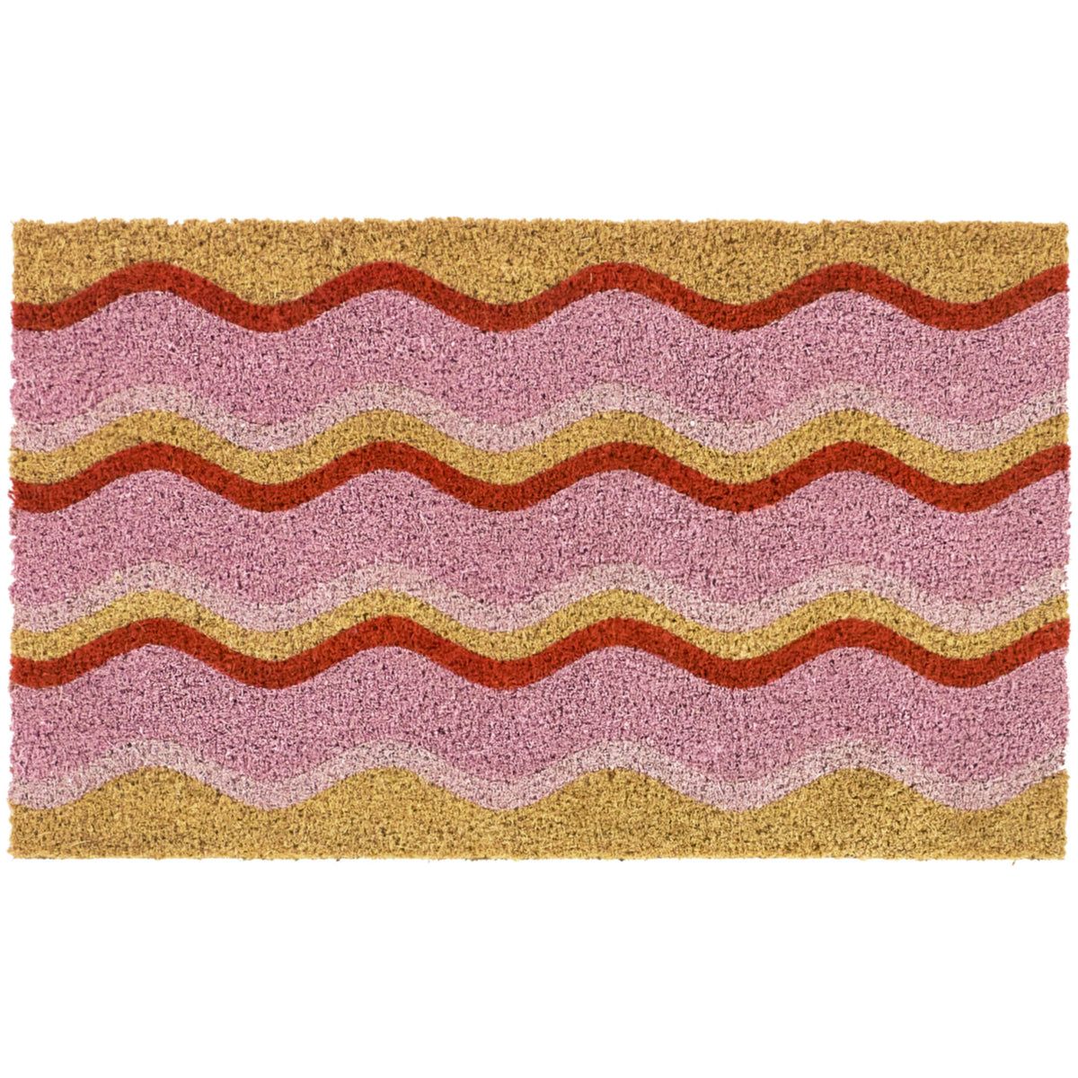Pink Squiggle Stripes Doormat