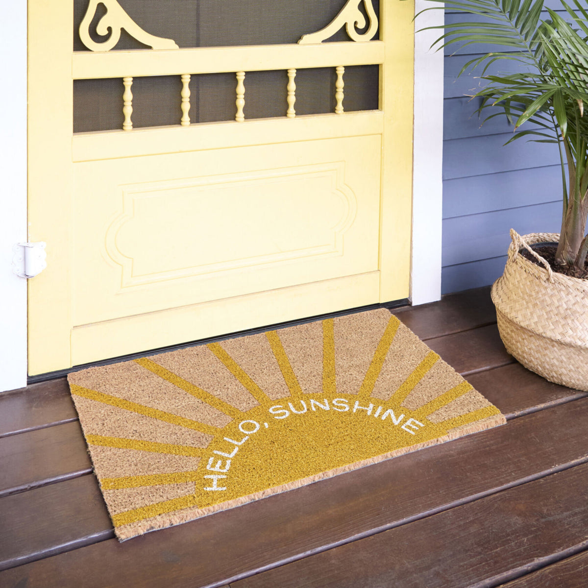 Hello Sunshine Greeting Doormat