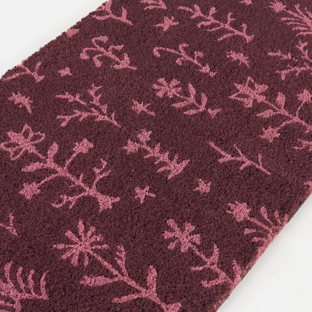Block Print Floral Doormat