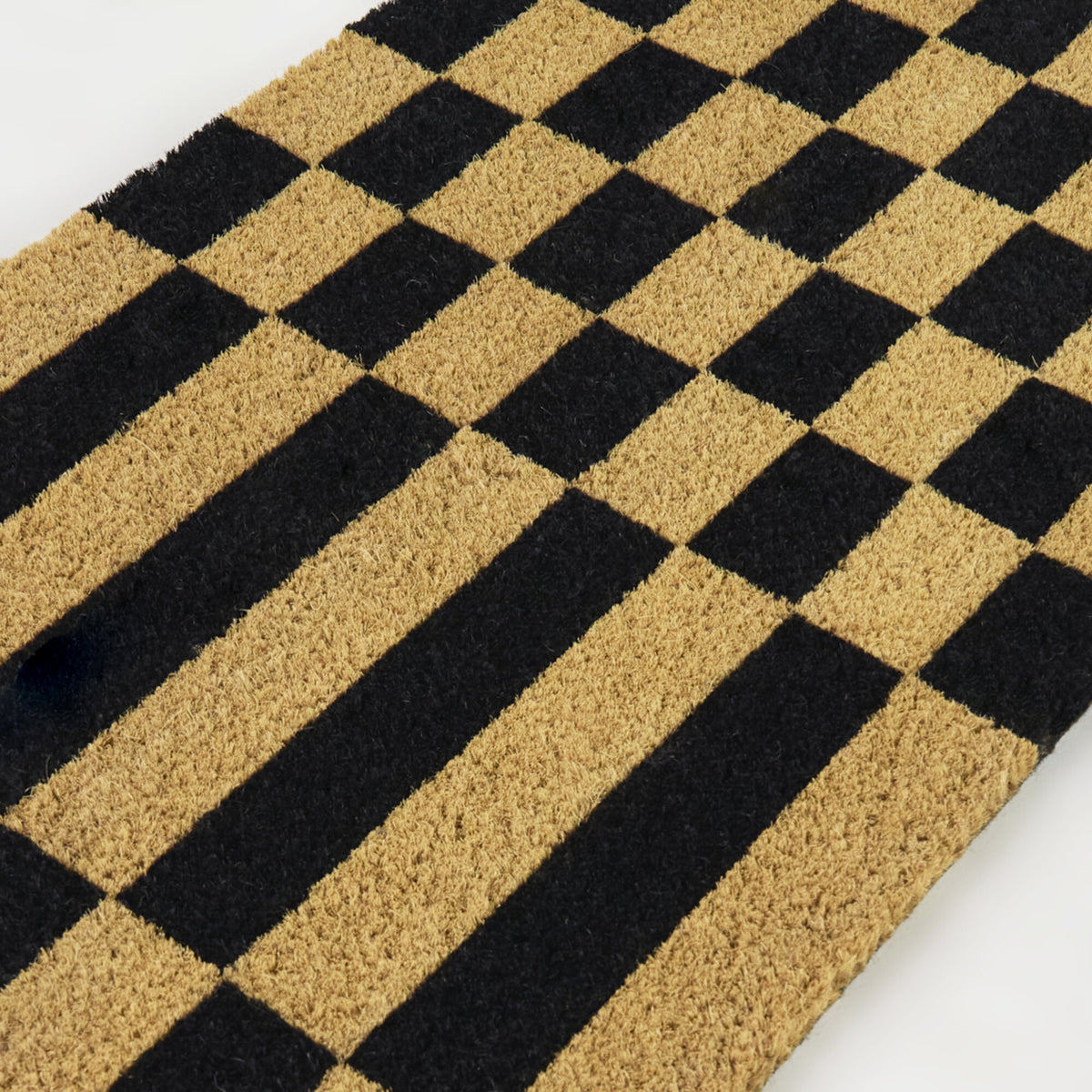 Checkerboard Stripe Doormat