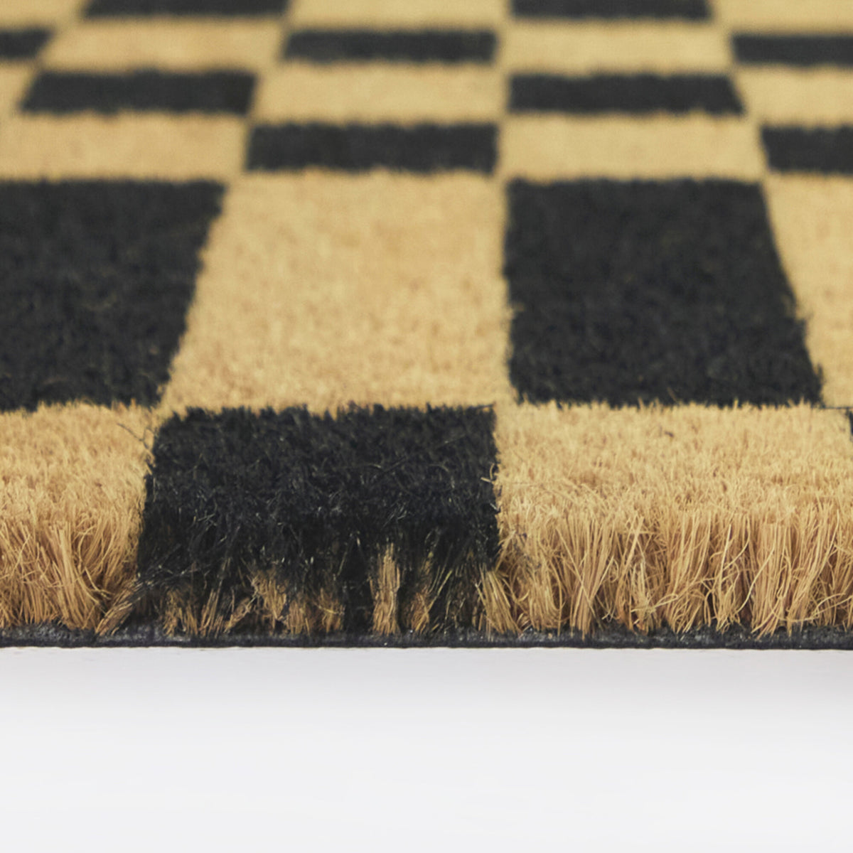 Checkerboard Stripe Doormat