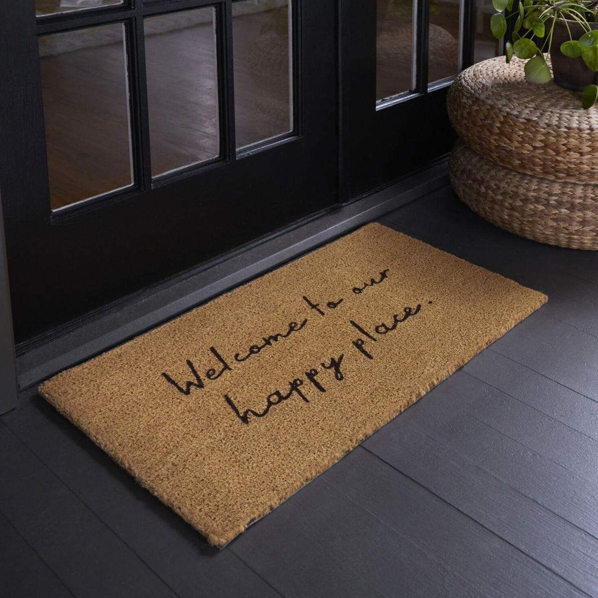 Welcome To Our Happy Place Doormat