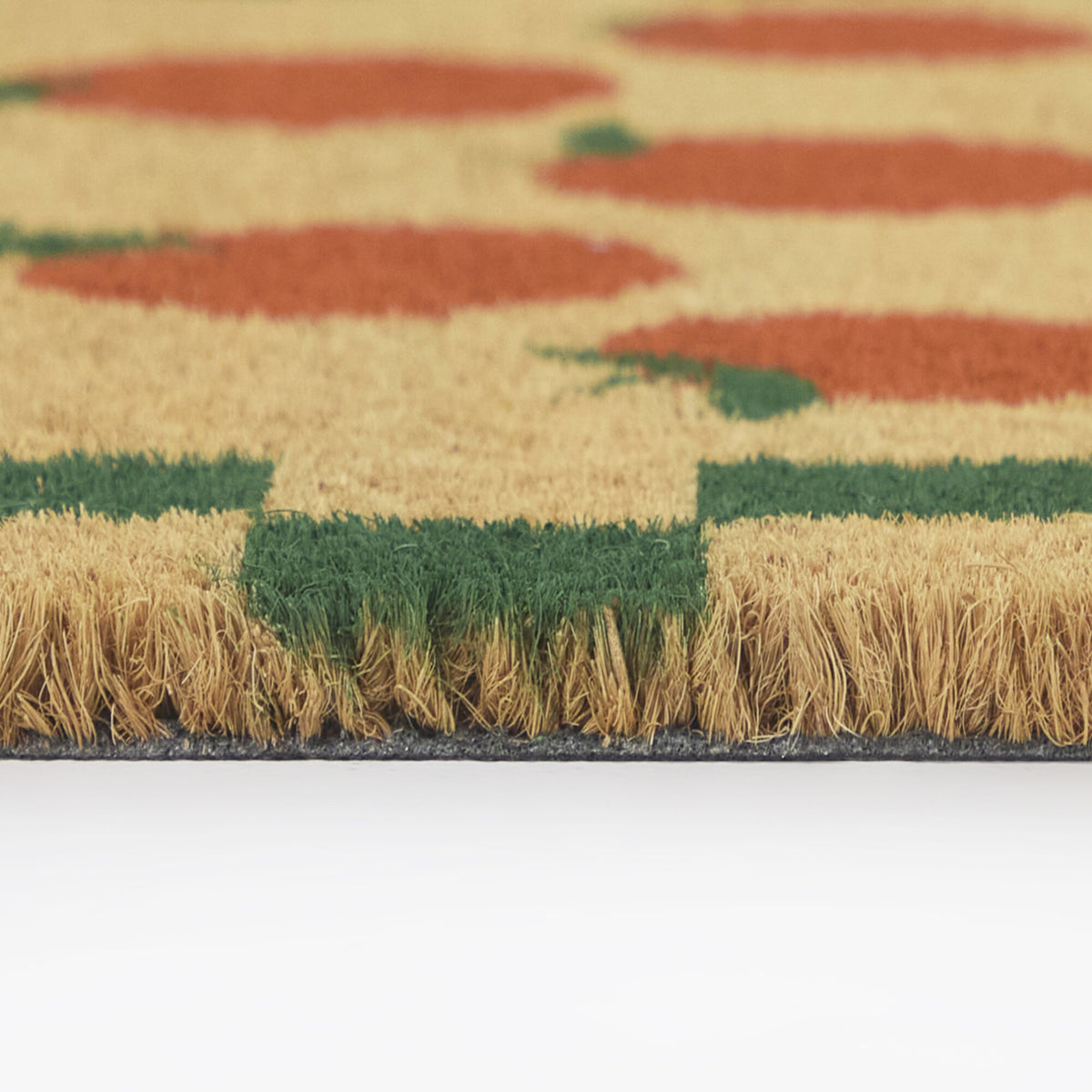Orange Citrus Checkerboard Doormat