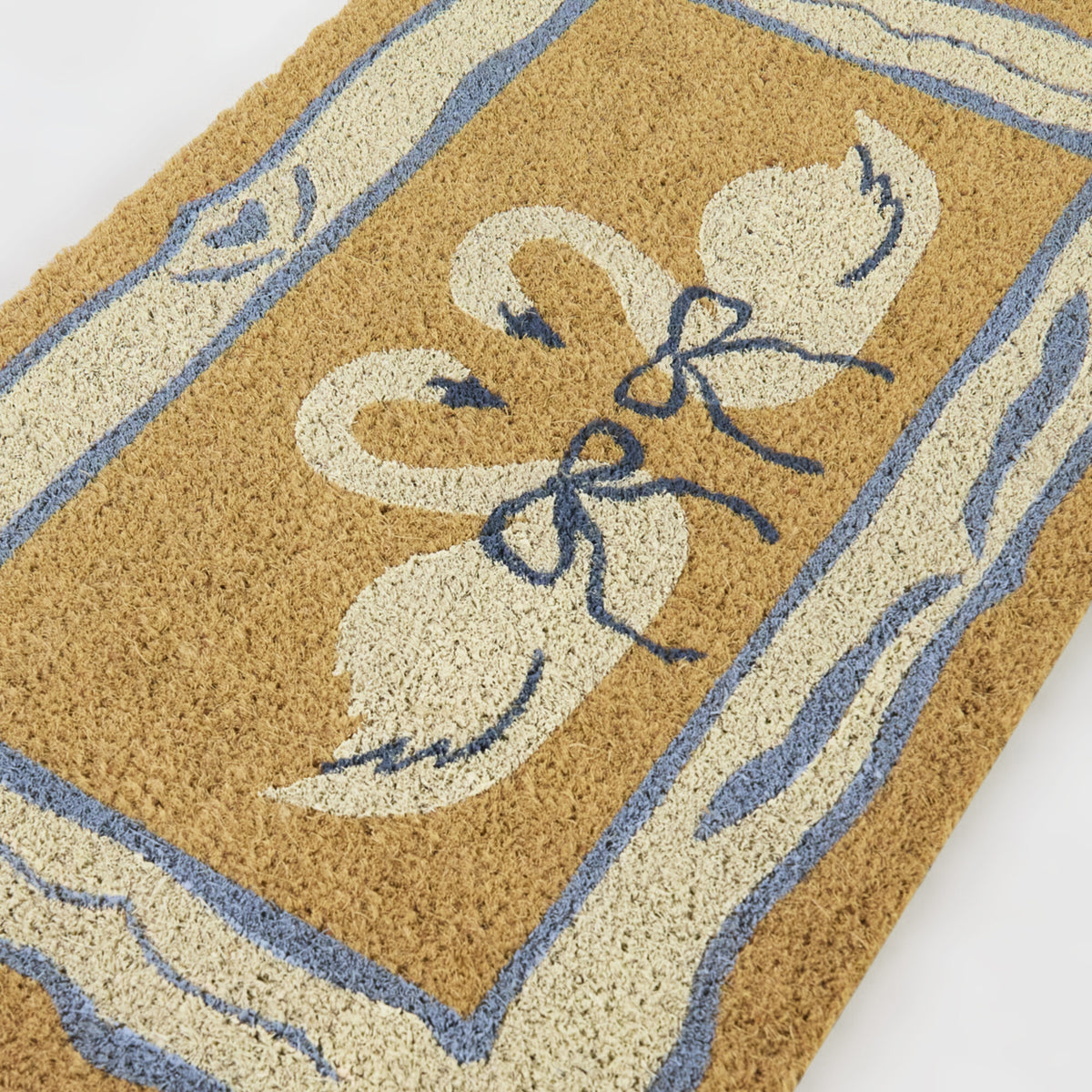 Ribbon Swans Doormat