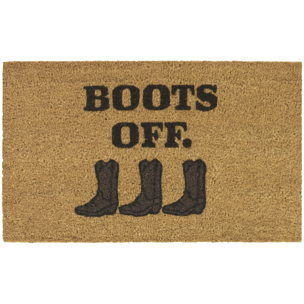 Boots Off Cowboy Doormat