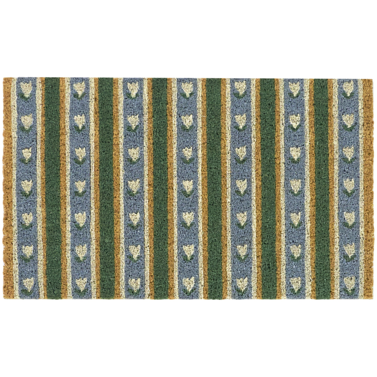 Cute Floral Stripe Doormat