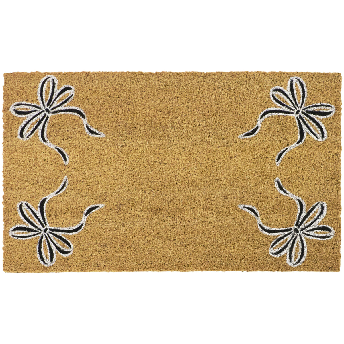 Black Ribbons Doormat
