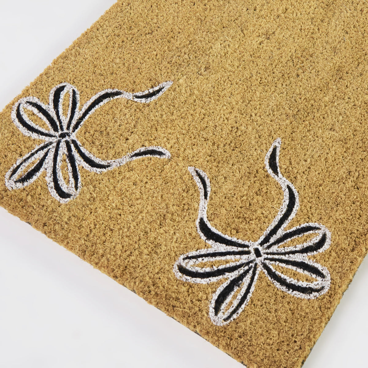 Black Ribbons Doormat