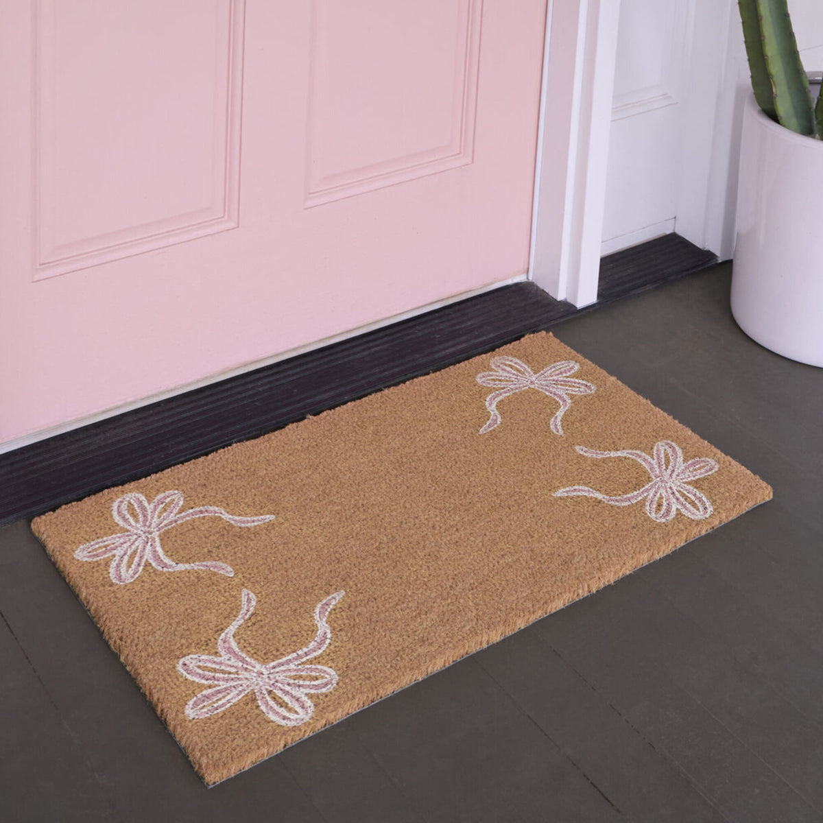Pink Ribbons Doormat