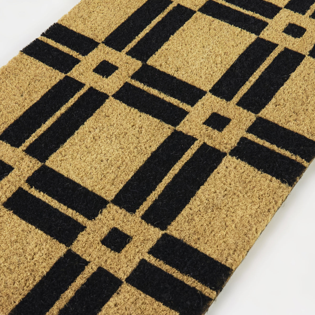 Black Classic Geo Doormat