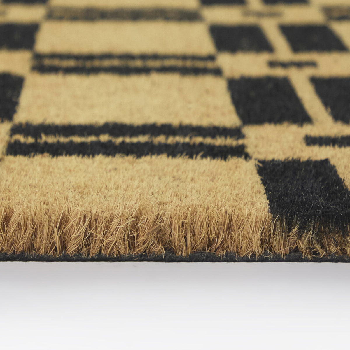 Black Classic Geo Doormat