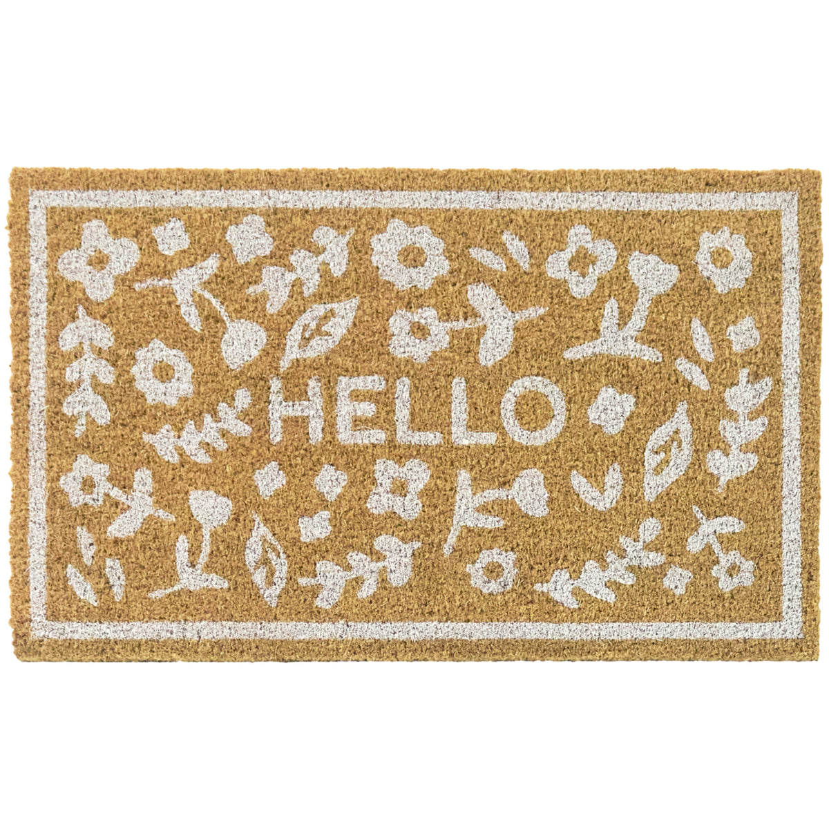 Hello Spring Motif Doormat