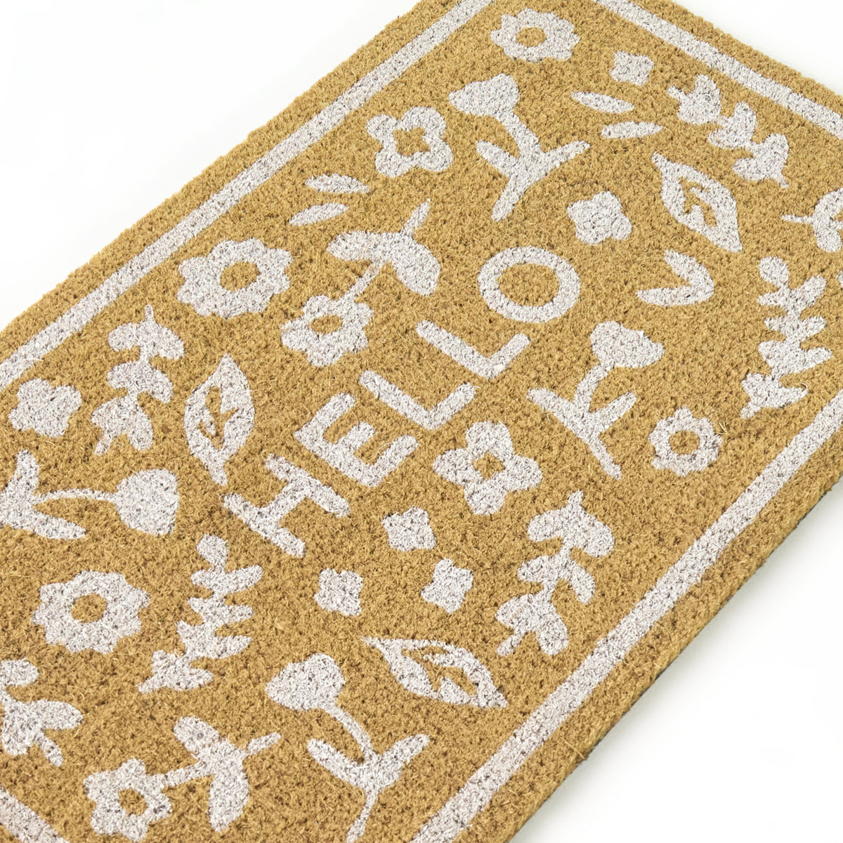 Hello Spring Motif Doormat