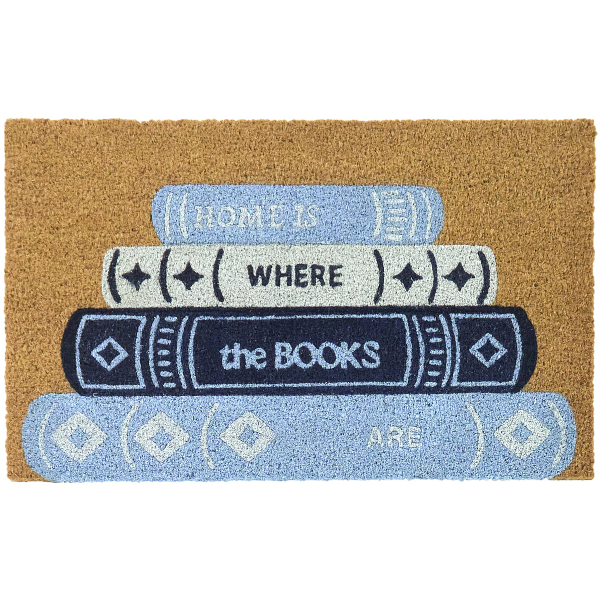 Home Is Where The Books Are Doormat