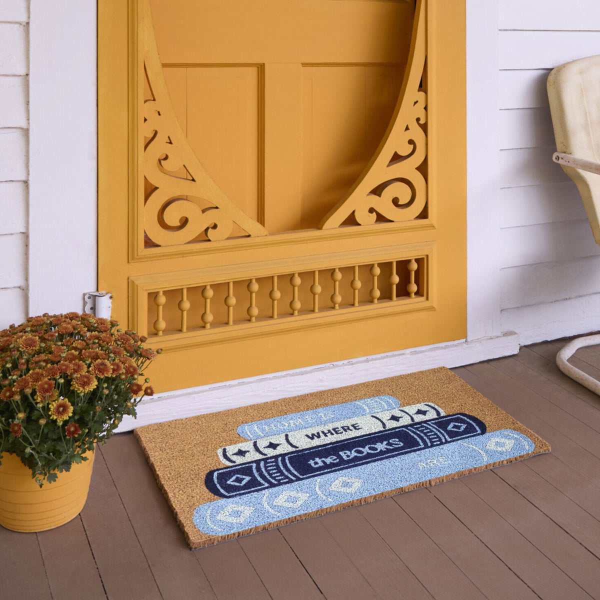 Home Is Where The Books Are Doormat