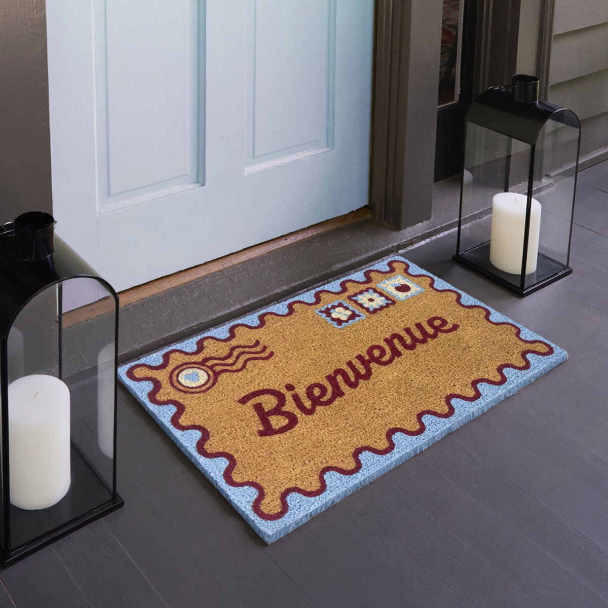 Bienvenue Postage Doormat