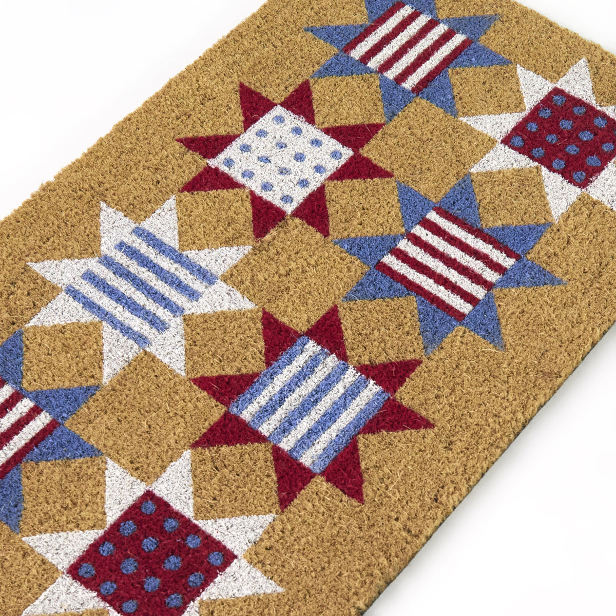 4th of July Patchwork Stars Doormat
