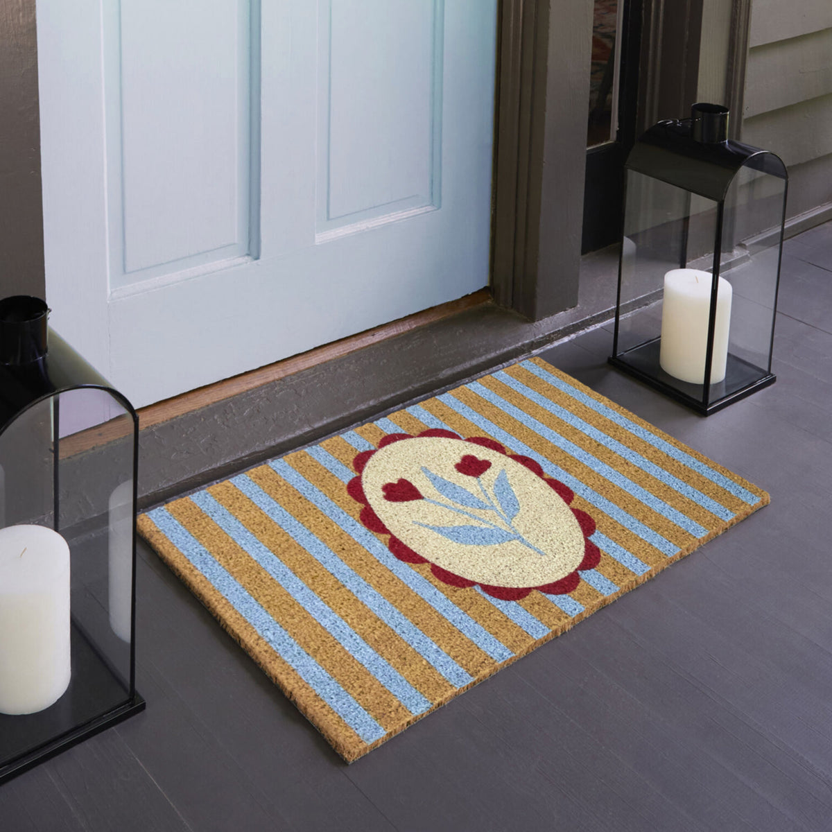Feminine Flower Doormat