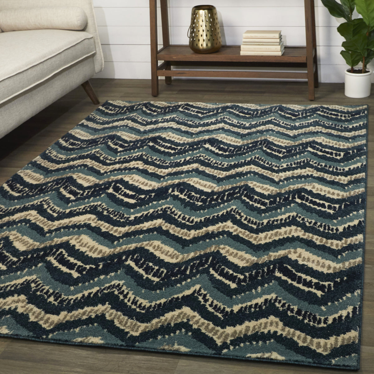 Fazio Modern Chevron Area Rug