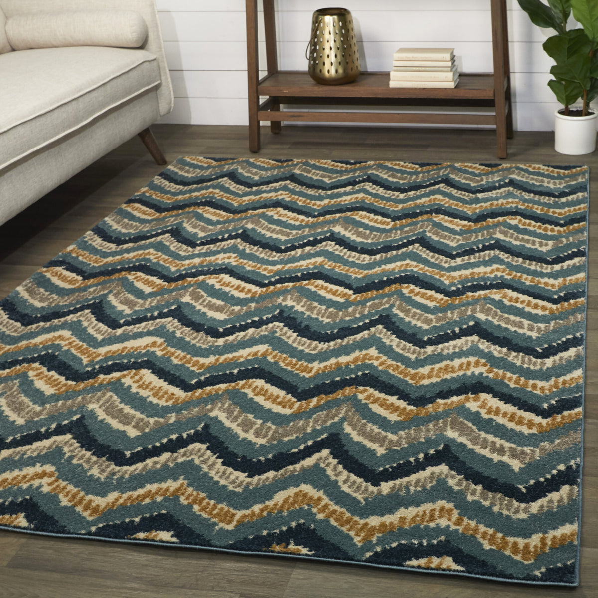 Fazio Modern Chevron Area Rug