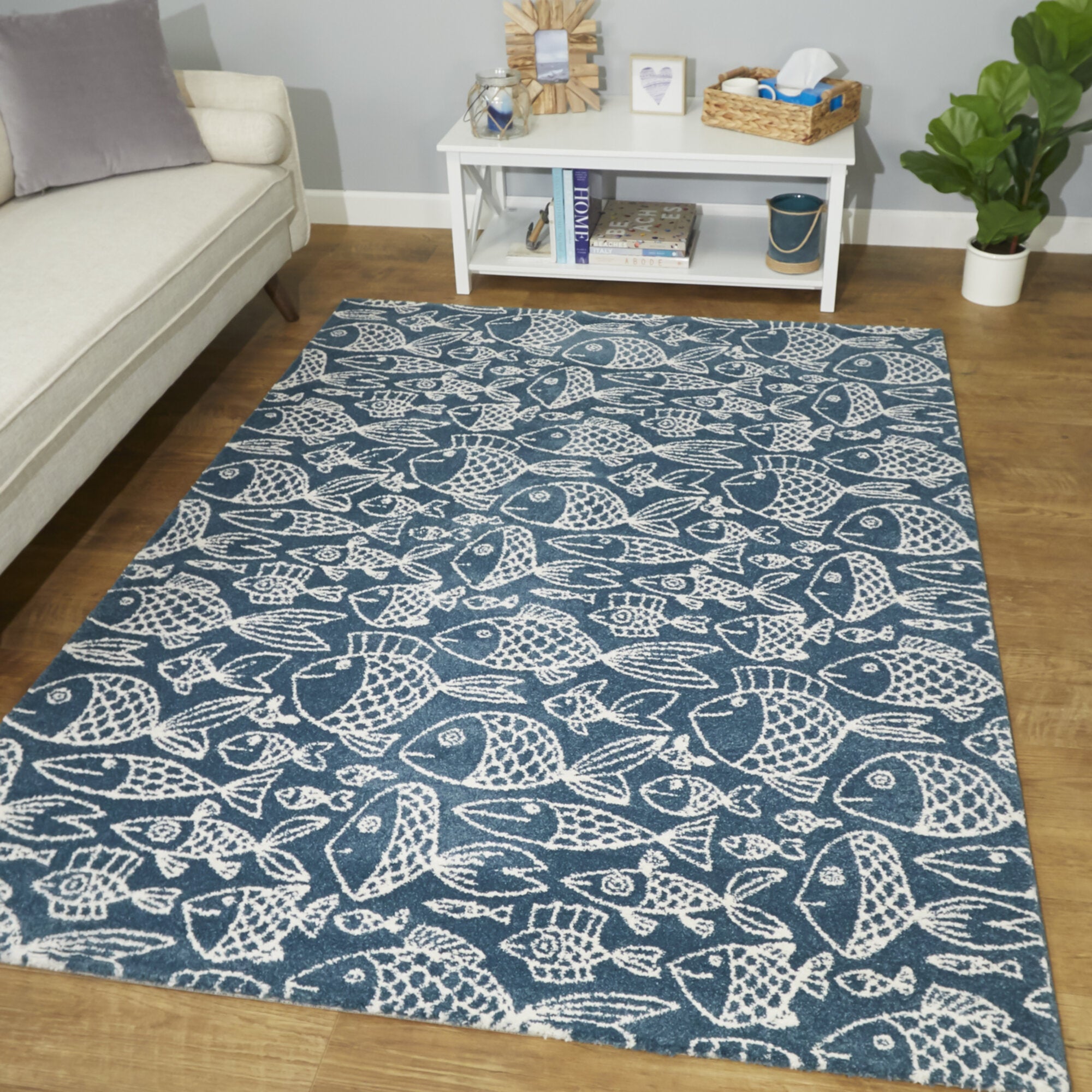 Cousteau Coastal Fish Area Rug - Balta Rugs