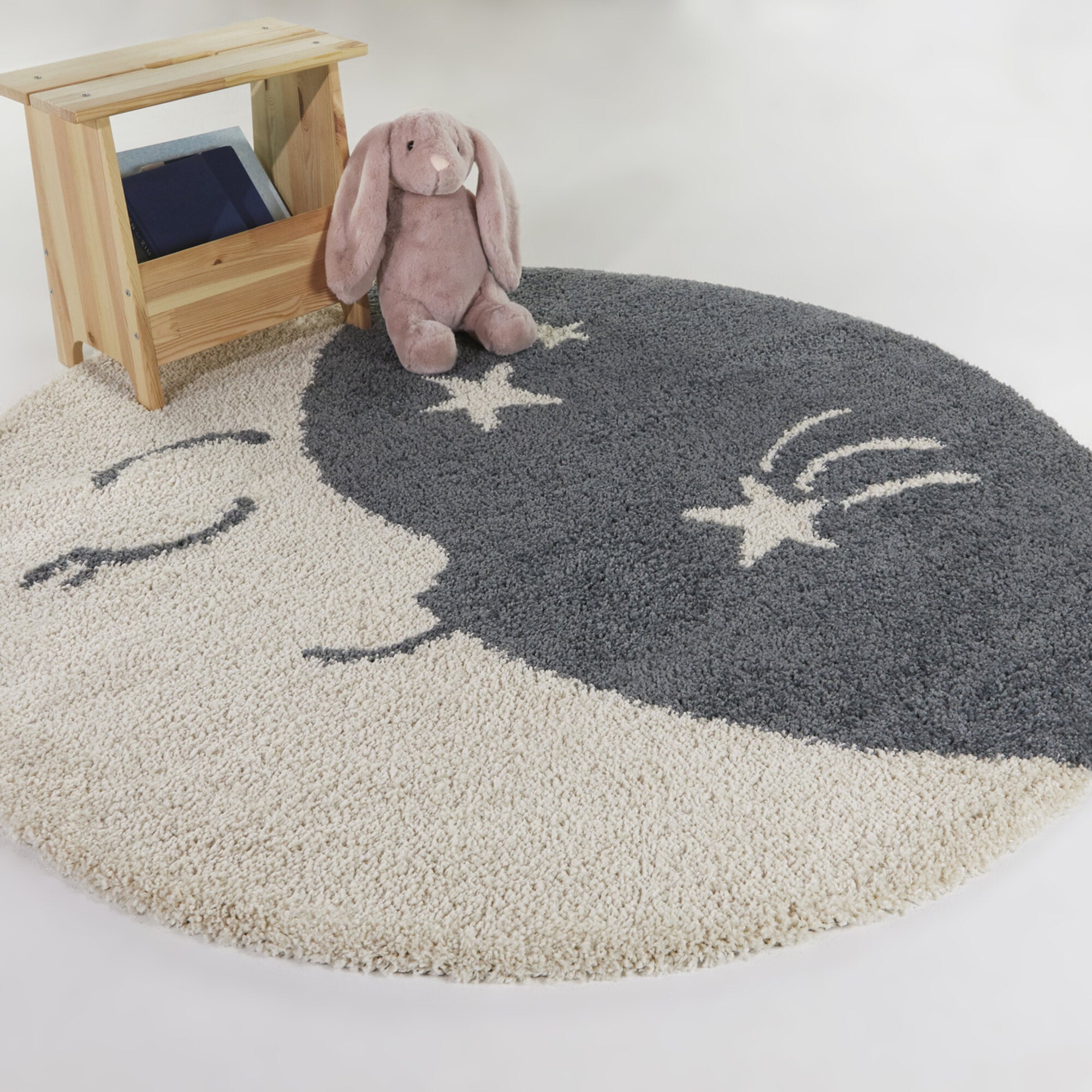 Round Moonlight Kids Shag Area Rug - Balta Rugs