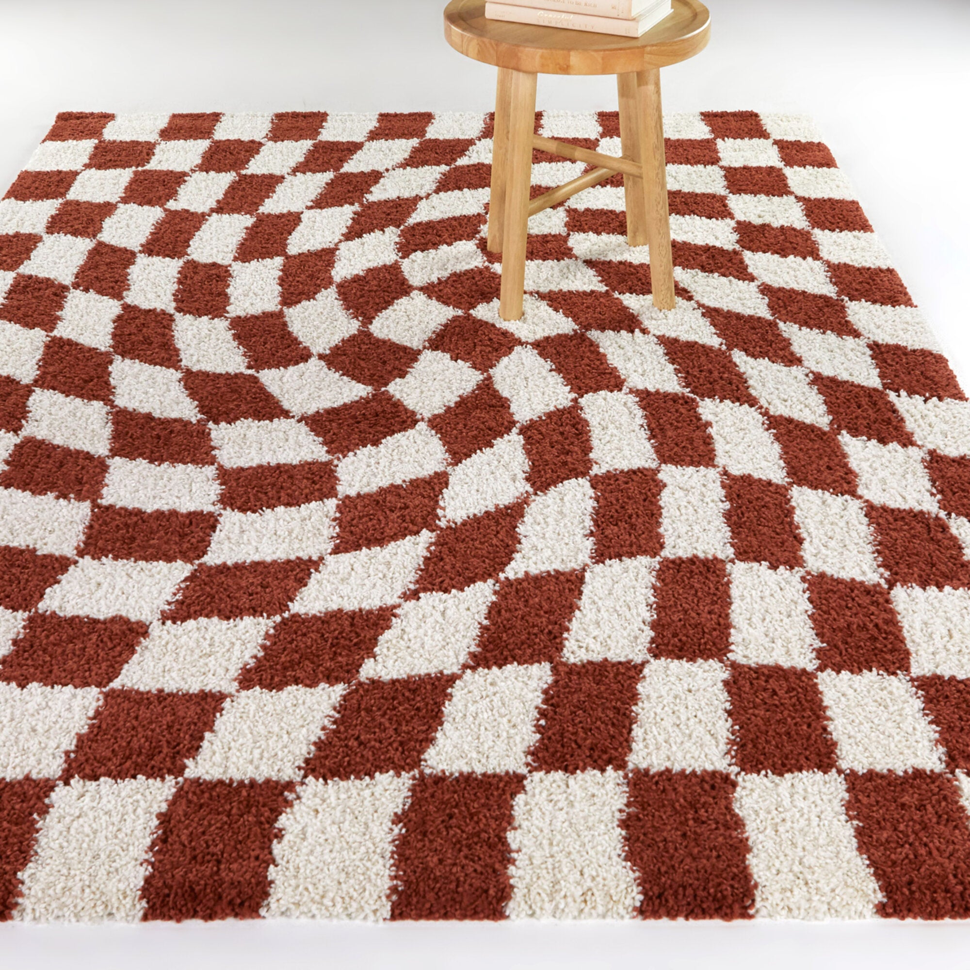 Luther Modern Checkered Shag Area Rug - Balta Rugs