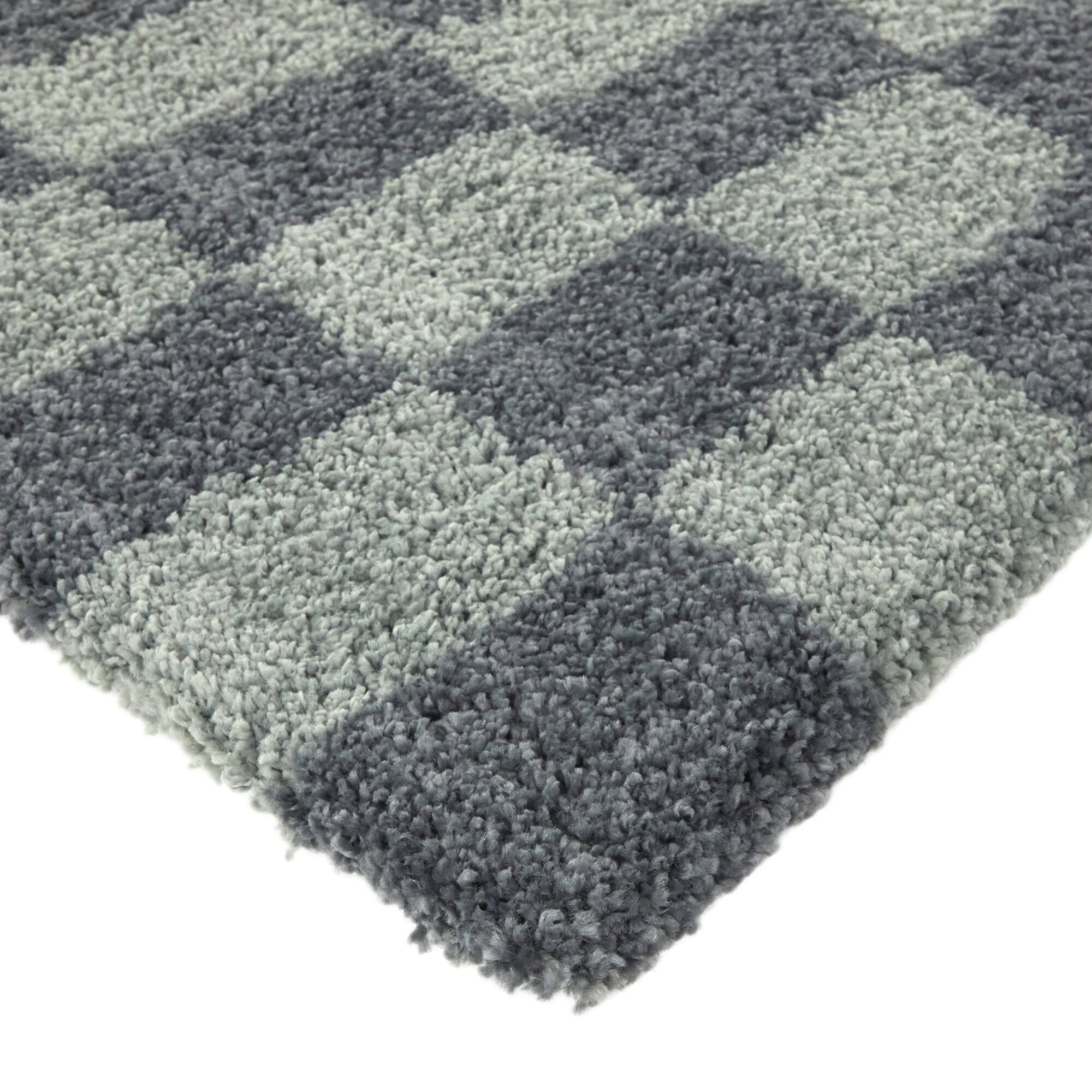 Luther Modern Checkered Shag Area Rug - Balta Rugs