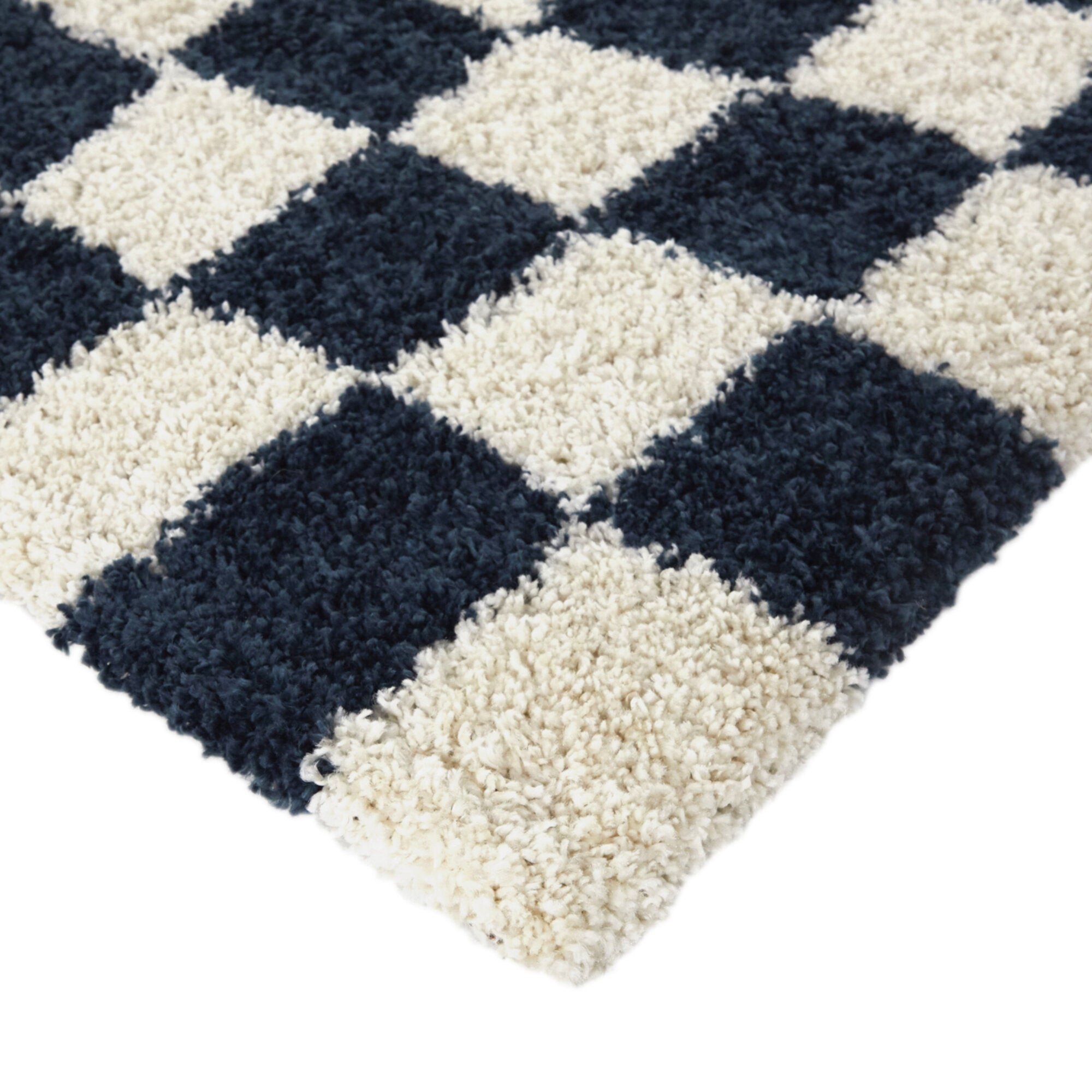 Luther Modern Checkered Shag Area Rug - Balta Rugs