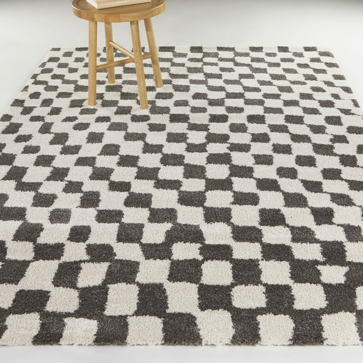Dietrich Modern Checkered Area Rug