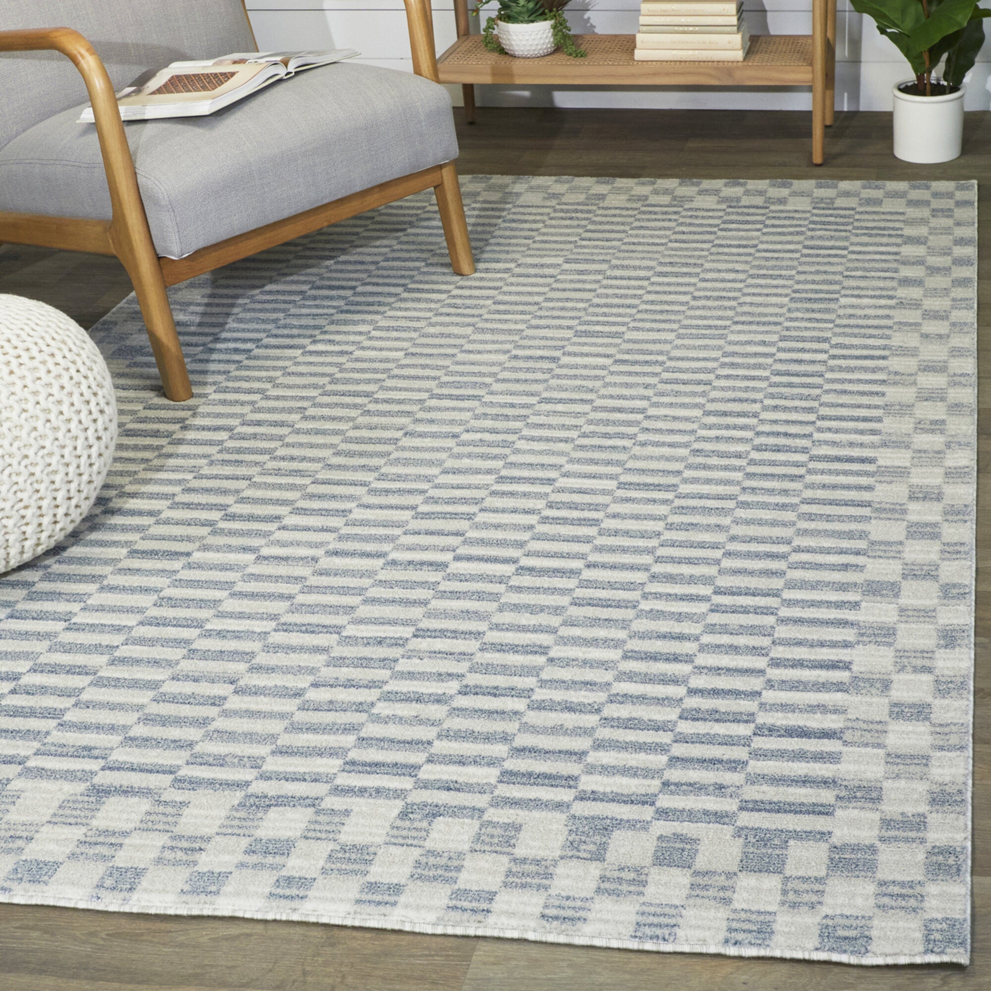 Checked Floor Rug Frazer Contemporary Checkered Area Rug - Balta Rugs